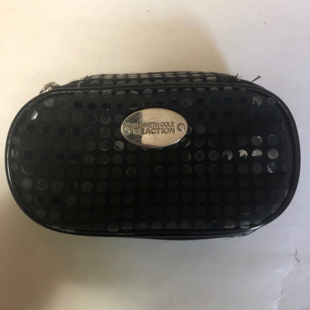 Kenneth Cole Reaction Small Black Bag Pika Dot Reflective